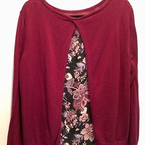 EUC Apt. 9 Split-back pullover with attached tank